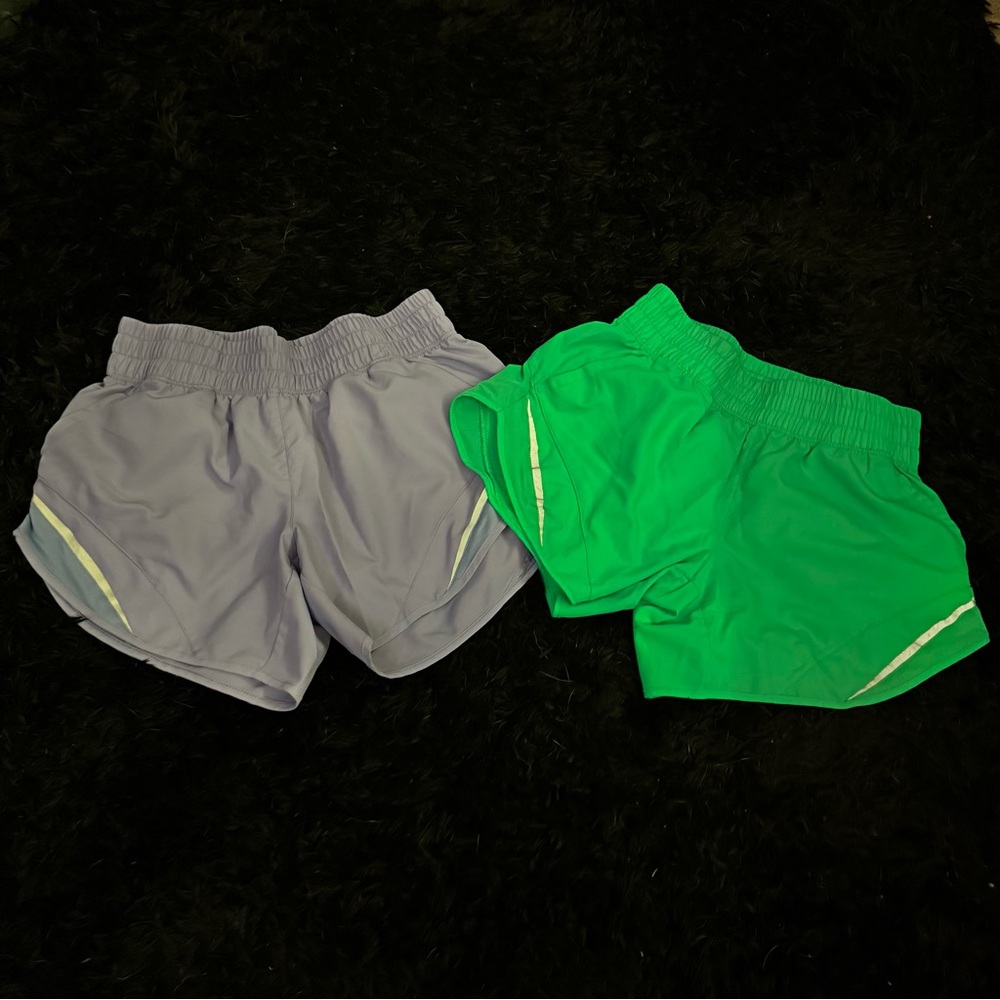Stylish Purple and Green Women's Shorts